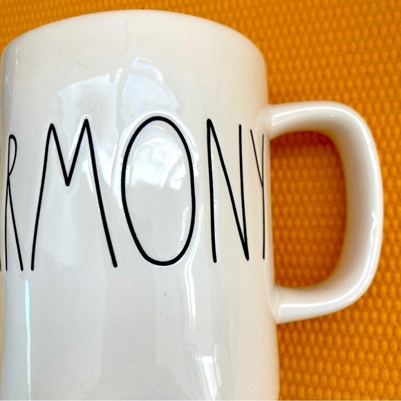 Rae Dunn HARMONY Mug Cup Ivory & Black Farmhouse Artisan Collection by Magenta - Picture 2 of 7